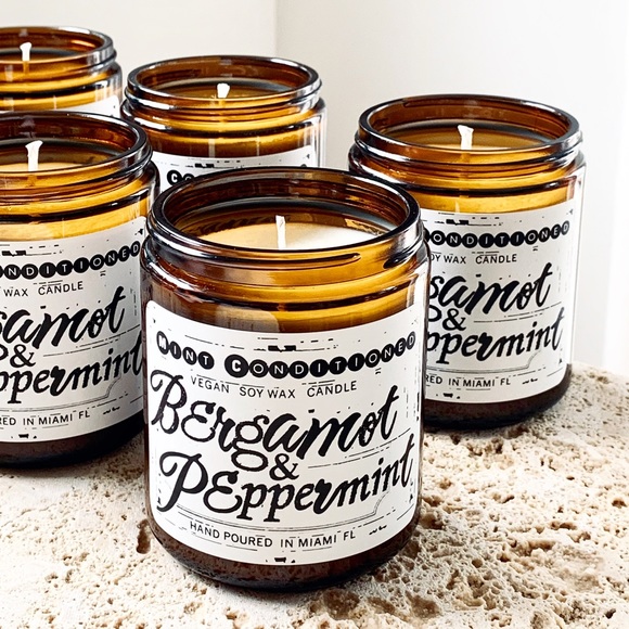 BERGAMOT + PEPPERMINT_SOY CANDLE by Mint CO. - Picture 5 of 6